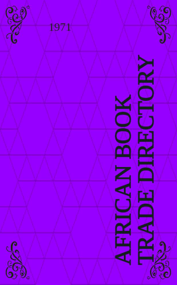 African book trade directory