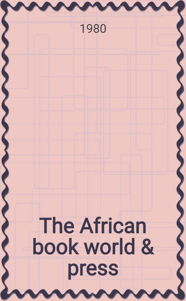 The African book world & press : a directory