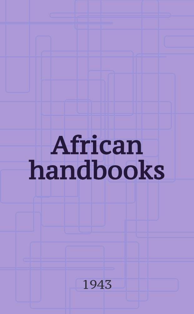African handbooks