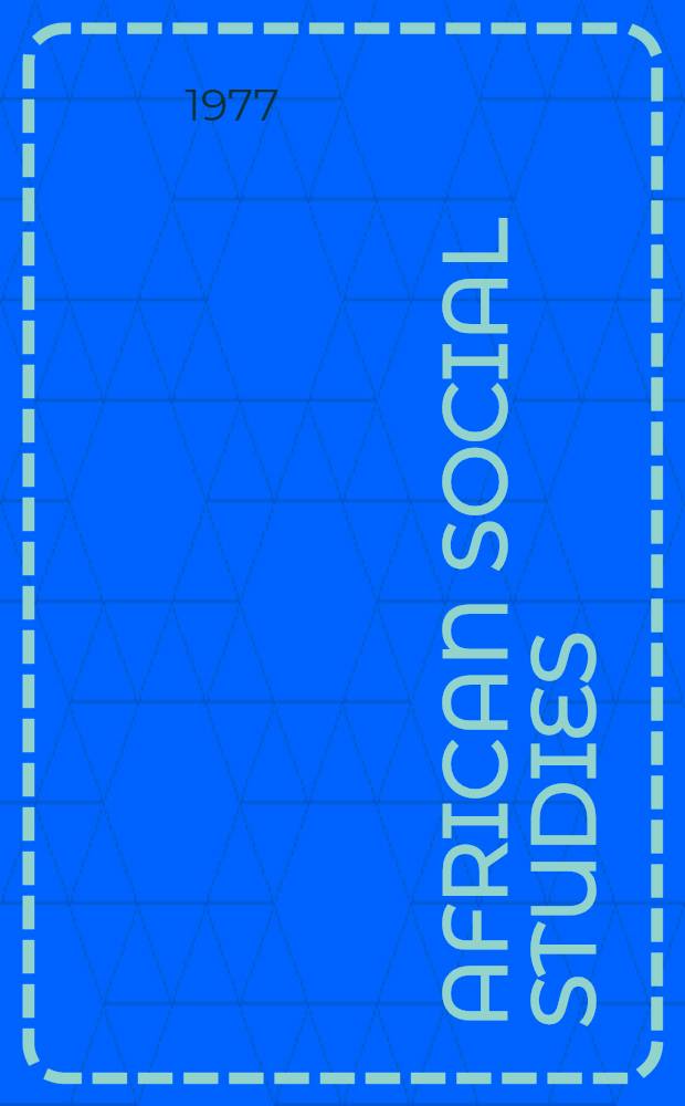 African social studies : a radical reader