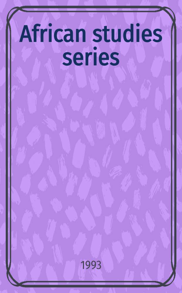 African studies series