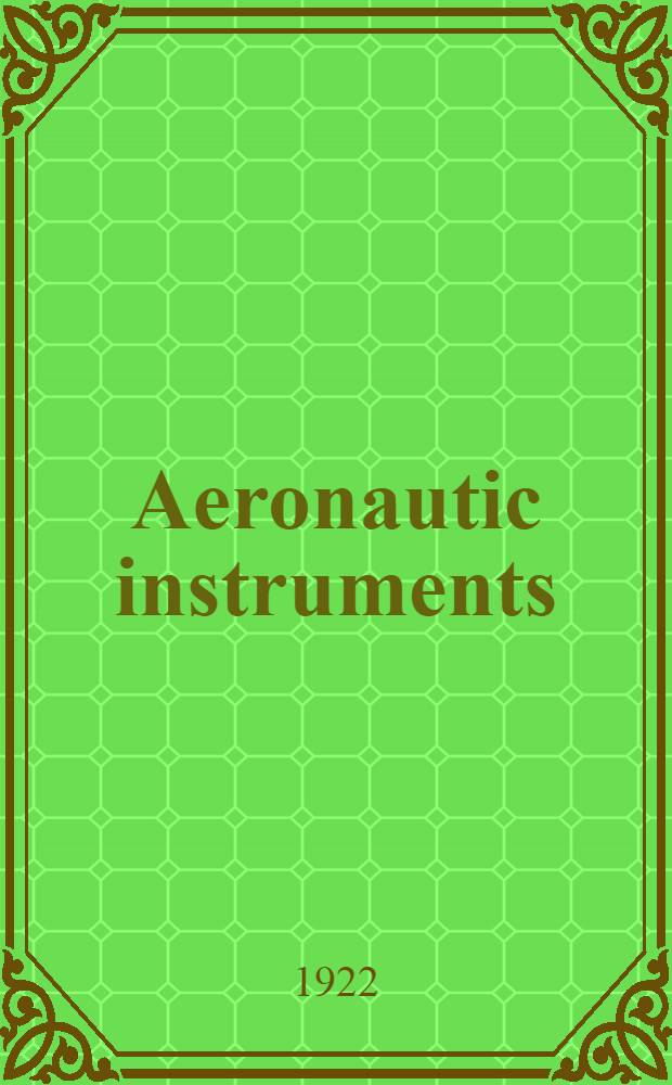 Aeronautic instruments
