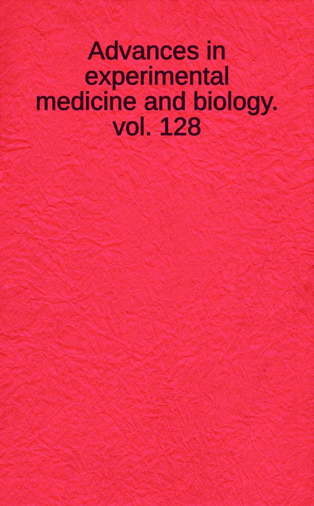 Advances in experimental medicine and biology. vol. 128 : Phosphate and minerals in health and disease