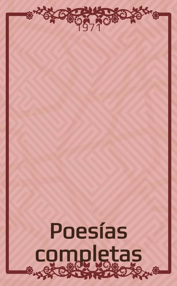 Poesías completas