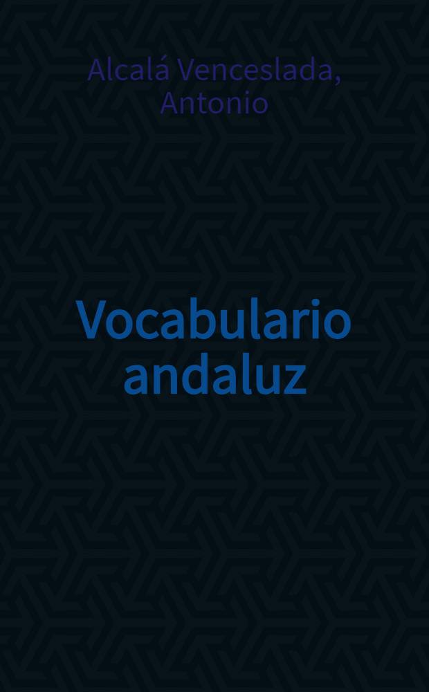 Vocabulario andaluz