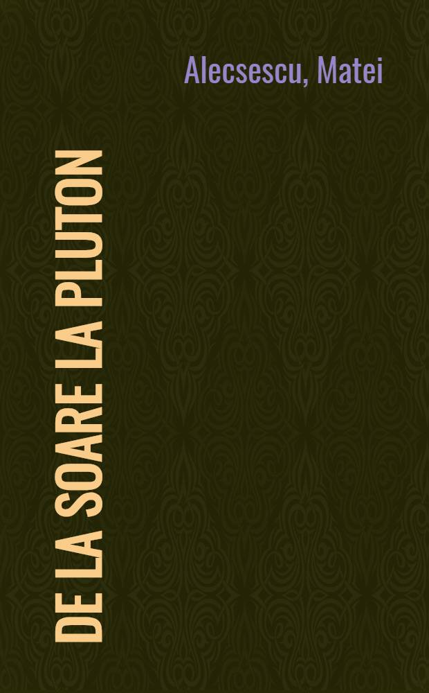 De la Soare la Pluton