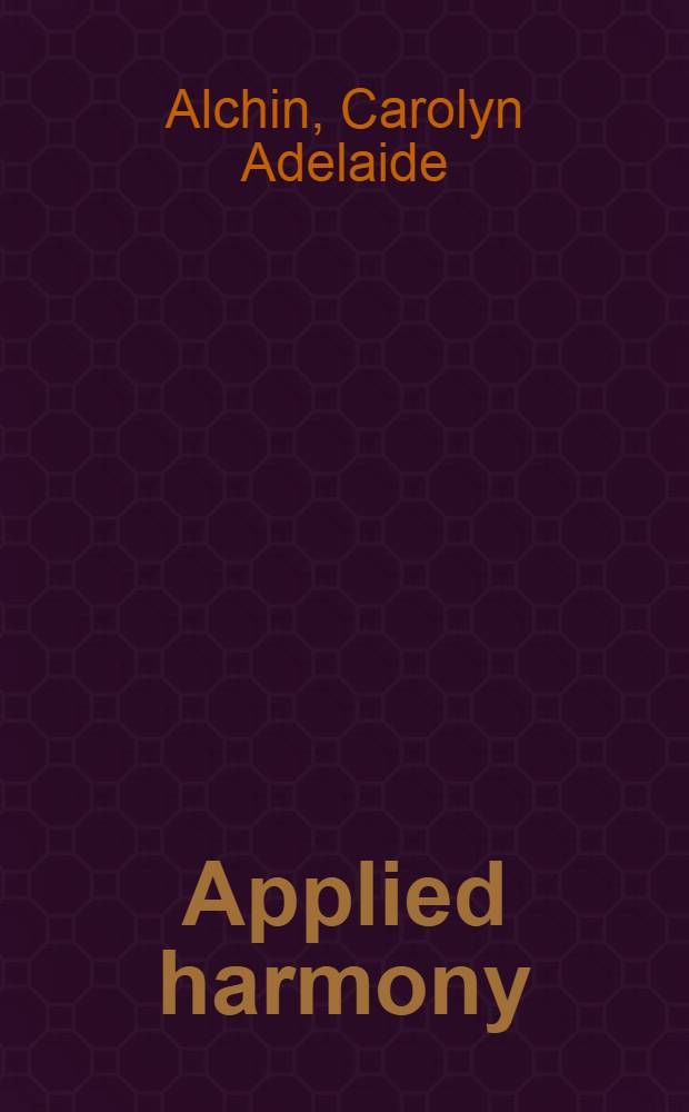 Applied harmony