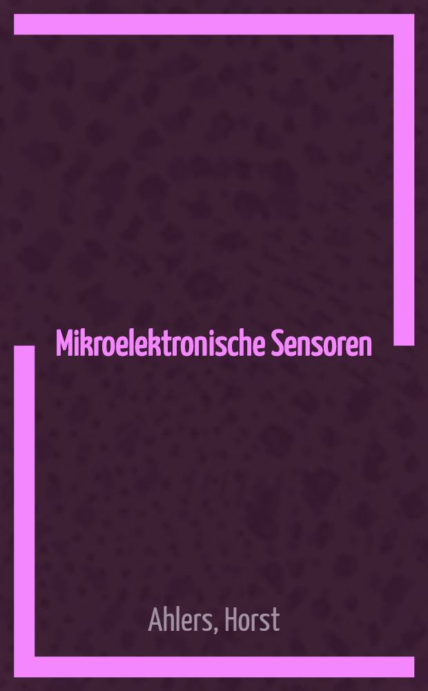 Mikroelektronische Sensoren