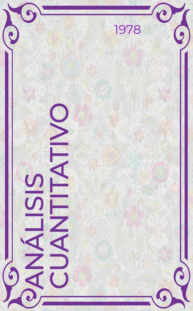 Análisis cuantitativo