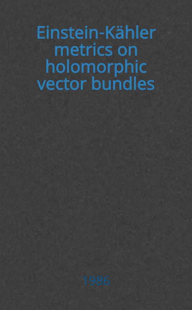 Einstein-Kähler metrics on holomorphic vector bundles