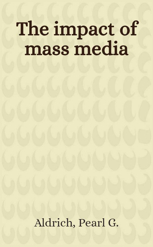 The impact of mass media