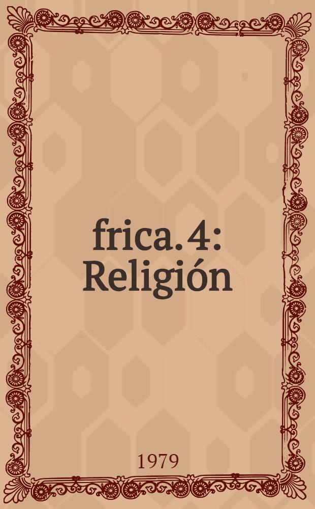 África. 4 : Religión