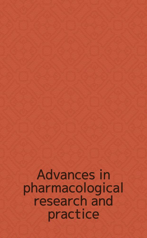 Advances in pharmacological research and practice : proceedings of the 3rd Congress of the Hungarian pharmacological society, Budapest, 1979. Vol. 4 : Monoamine oxidases and their selective inhibition