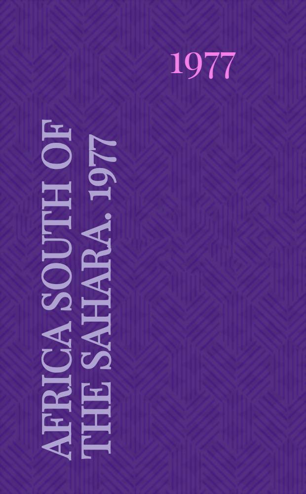 Africa south of the Sahara. 1977/78