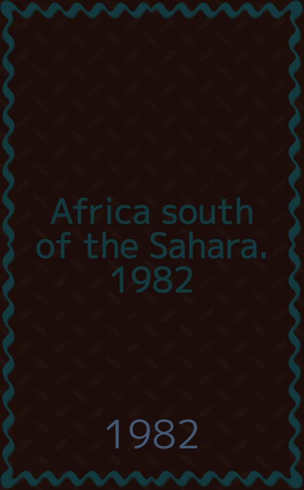 Africa south of the Sahara. 1982/83