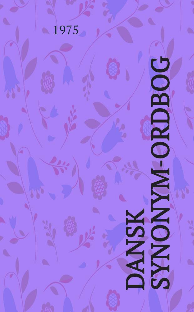 Dansk synonym-ordbog