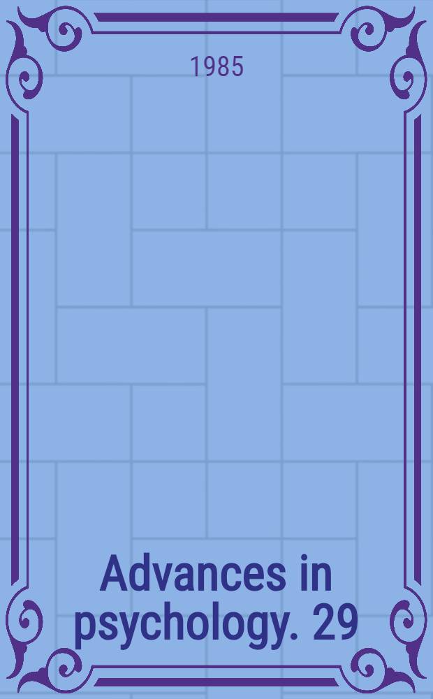 Advances in psychology. 29 : Inferences in text proceeding