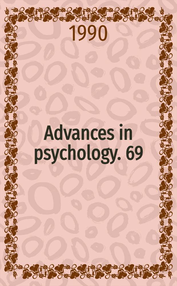 Advances in psychology. 69 : The development of attention