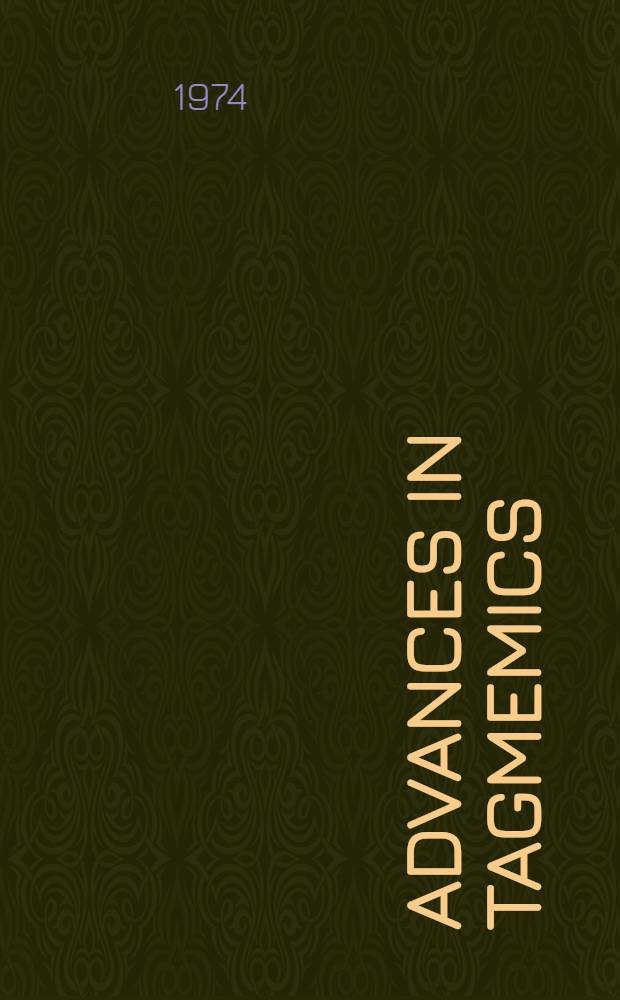 Advances in tagmemics