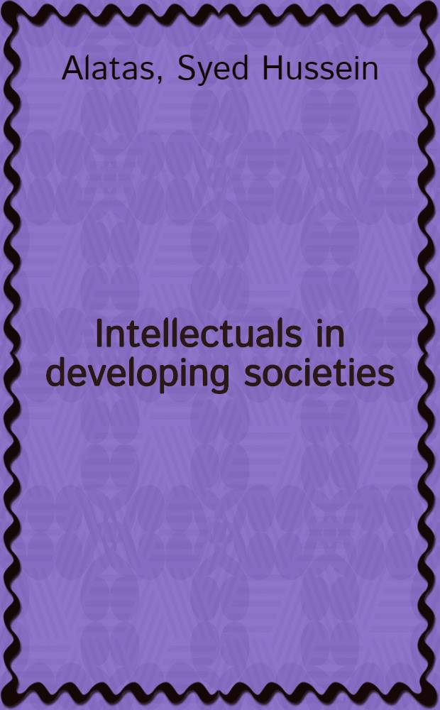 Intellectuals in developing societies