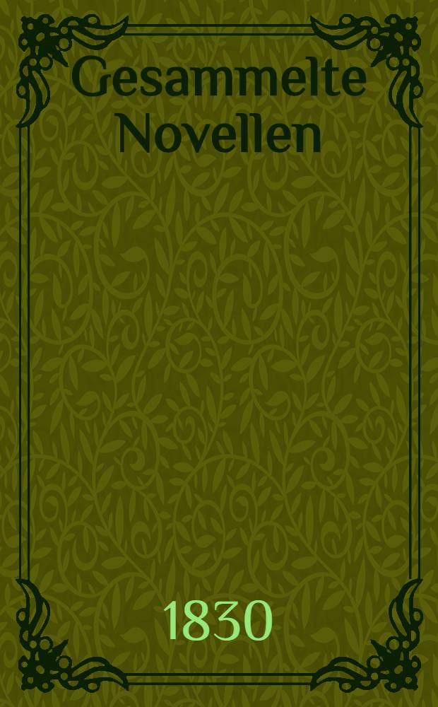 Gesammelte Novellen