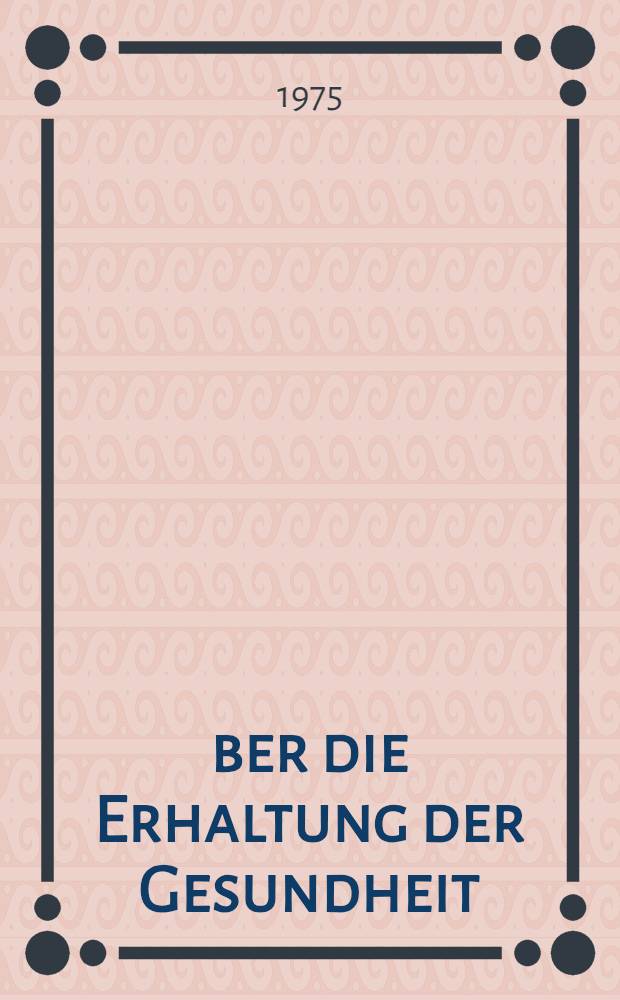 &Uuml;ber die Erhaltung der Gesundheit : ein Hygiene Traktat von Ali ibn Sahl Rabban at-Tabari : Inaug.-Diss. ... der ... Med. Fak. der ... Univ. zu Bonn