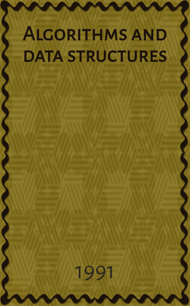Algorithms and data structures : proceedings