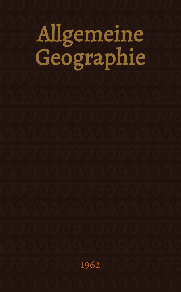 Allgemeine Geographie