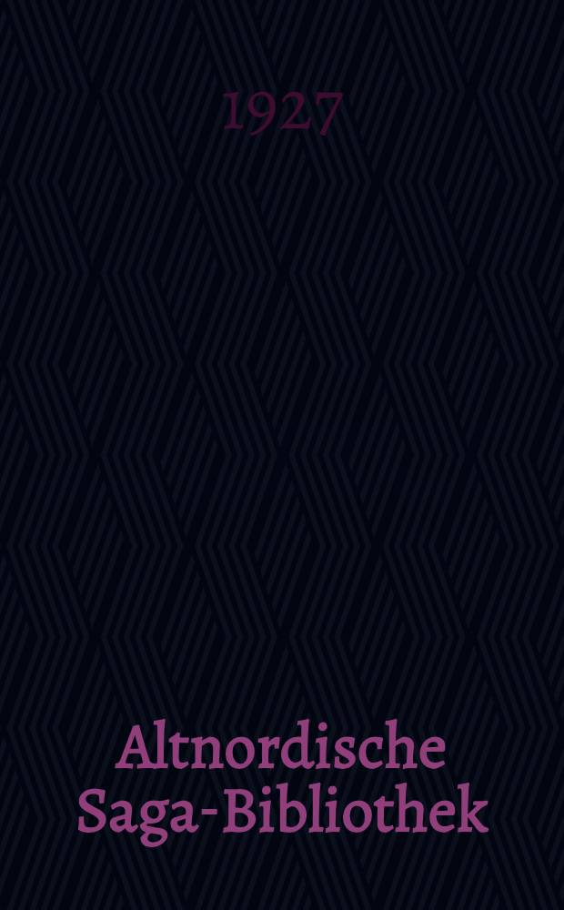 Altnordische Saga-Bibliothek