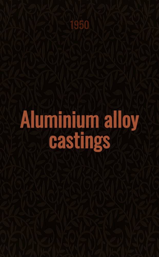 Aluminium alloy castings