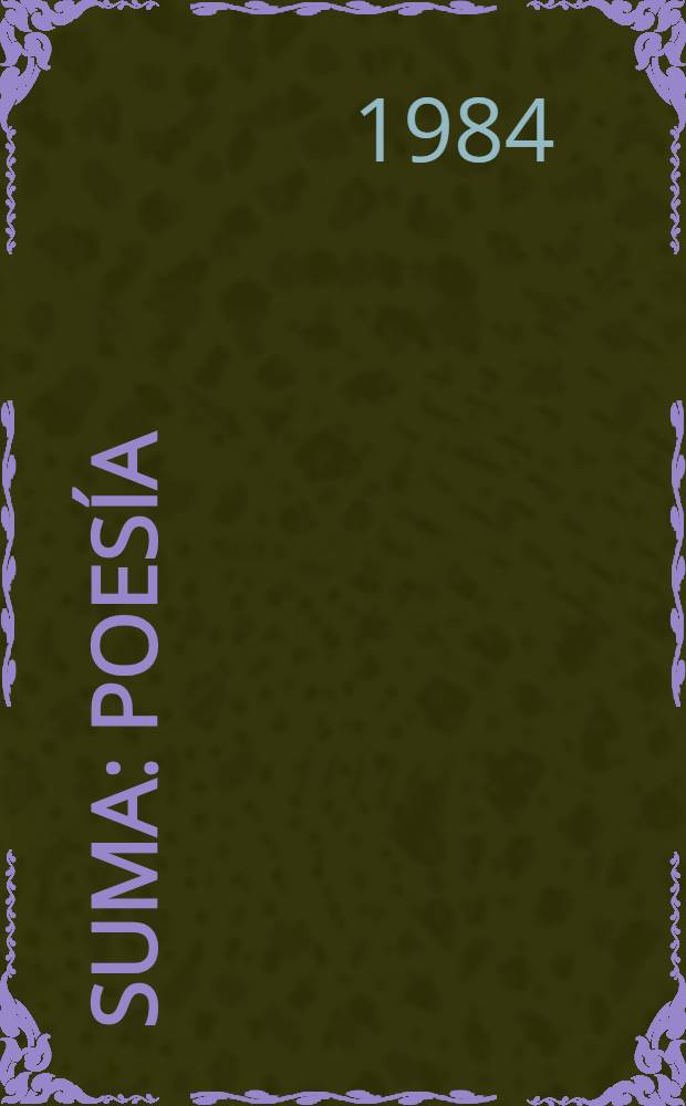 Suma : poesía