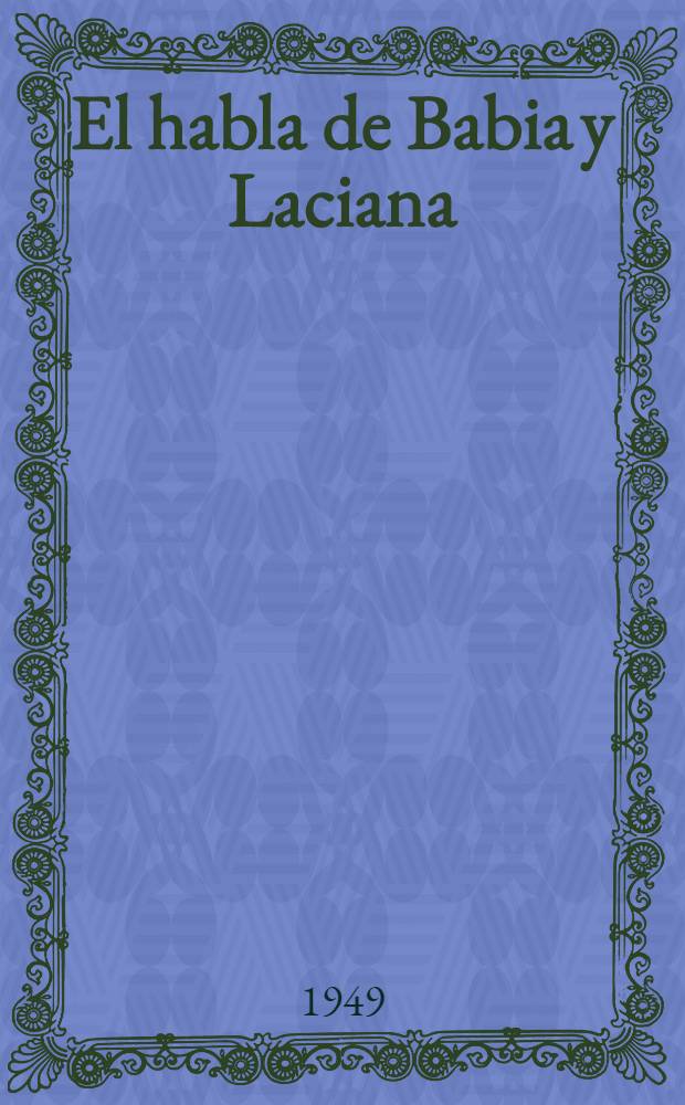 El habla de Babia y Laciana