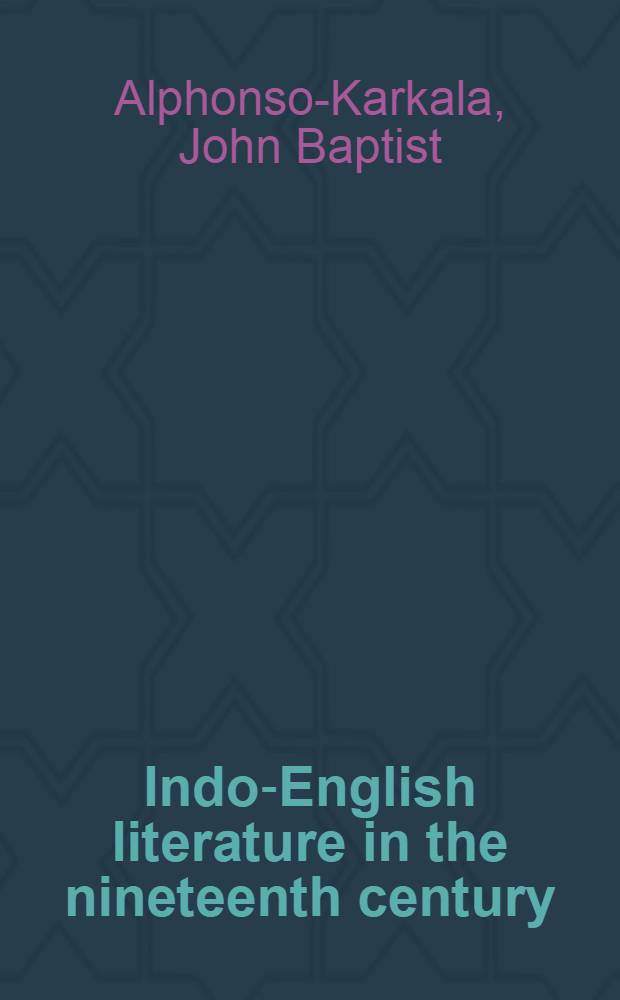 Indo-English literature in the nineteenth century