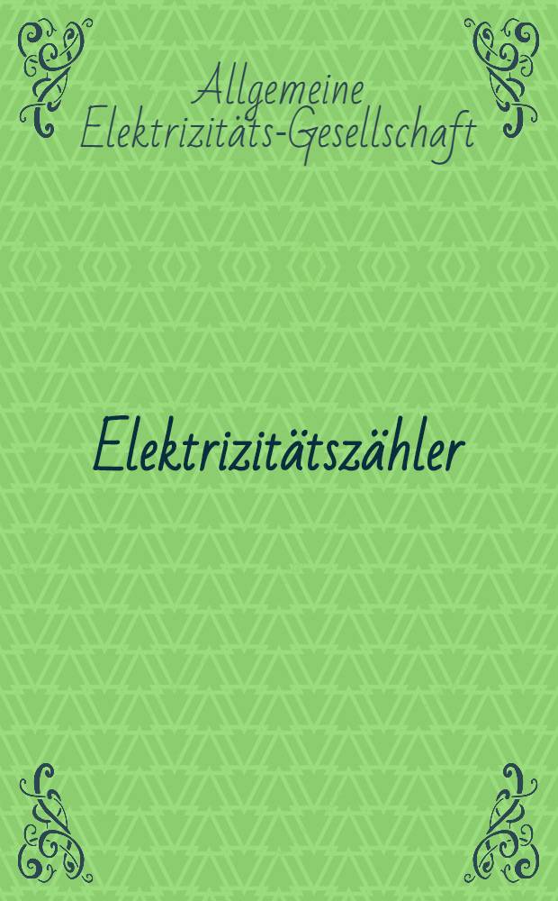 Elektrizitätszähler