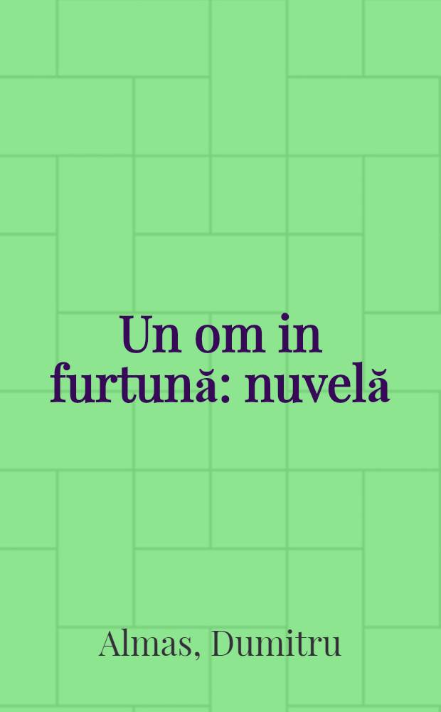 Un om in furtună : nuvelă
