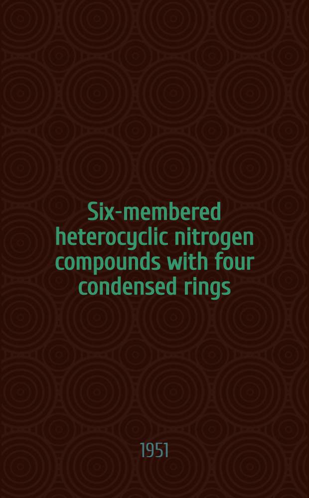 Six-membered heterocyclic nitrogen compounds with four condensed rings