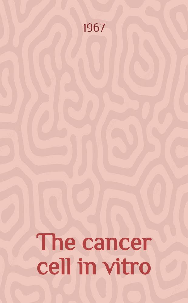 The cancer cell in vitro