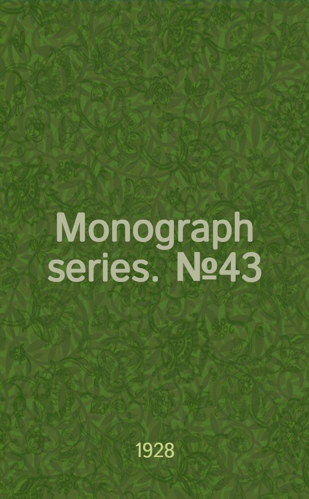 Monograph series. № 43 : Photochemical processes