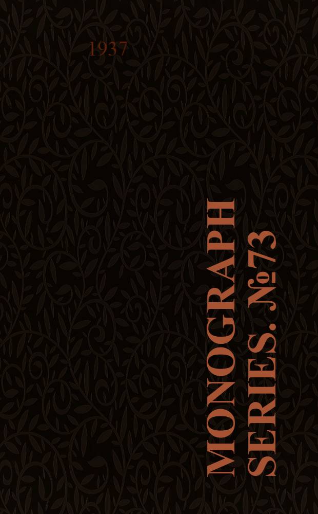 Monograph series. № 73 : The reactions of pure hydrocarbons