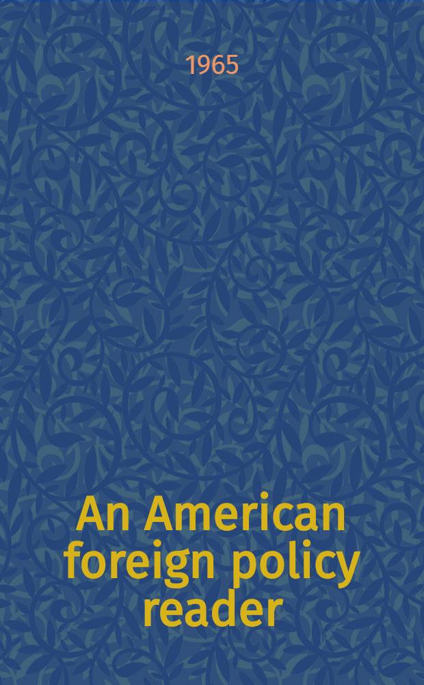 An American foreign policy reader