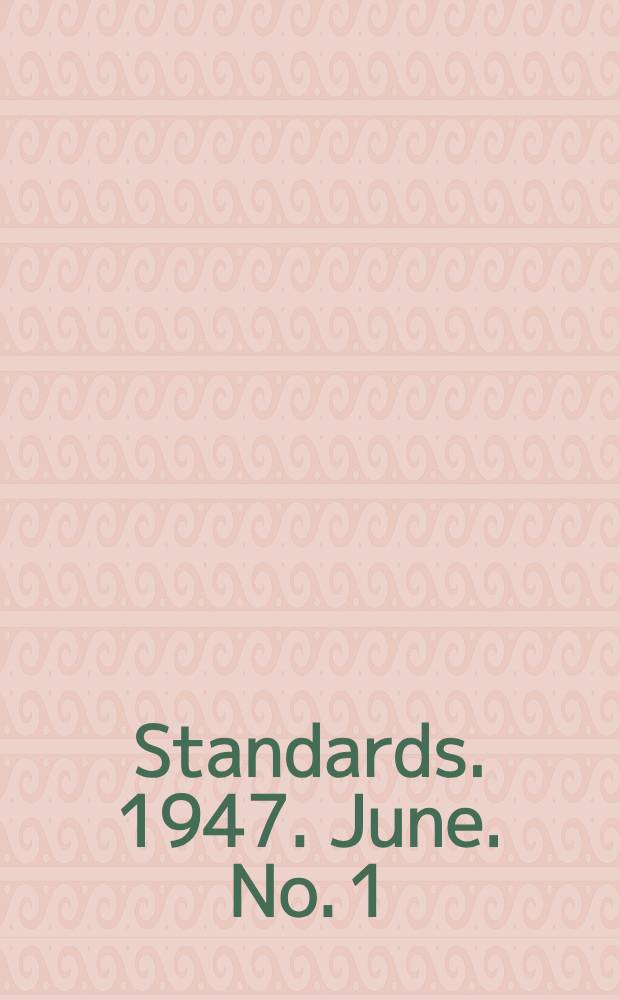 [Standards]. 1947. June. No. 1 : Introduction to AIEE standard