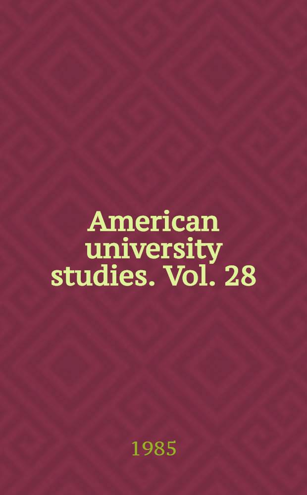 American university studies. Vol. 28 : Perrault's morals for moderns