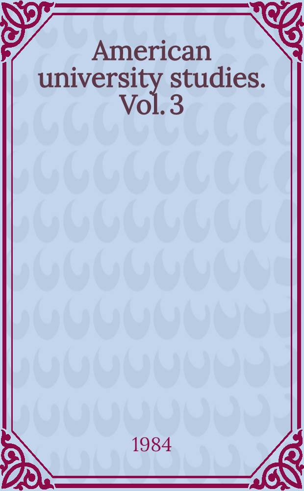 American university studies. Vol. 3 : Soviet industrial theory