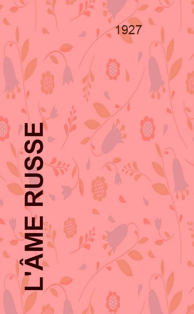 L'âme russe