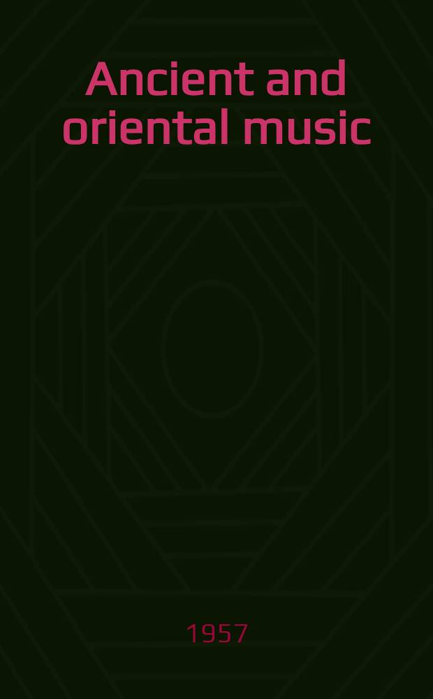 Ancient and oriental music