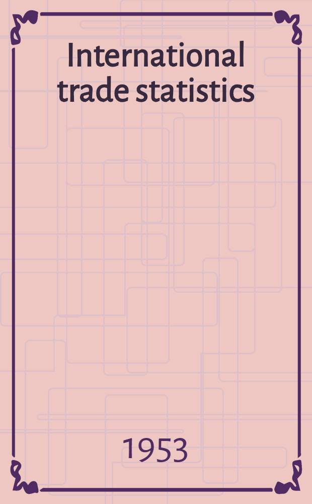 International trade statistics