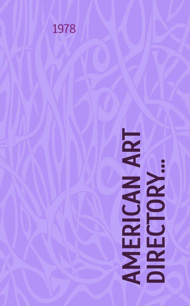 American art directory ..