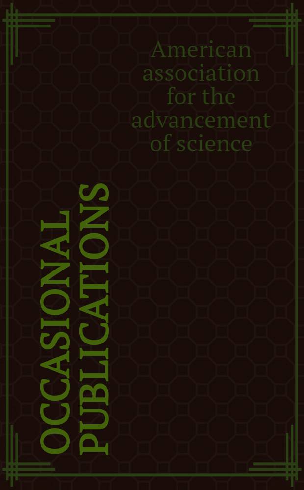 Occasional publications