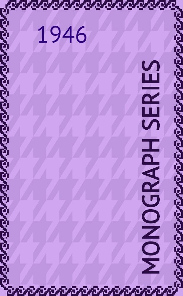 Monograph series
