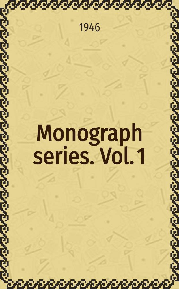 Monograph series. Vol. 1 : Enzymes and their role in wheat technology